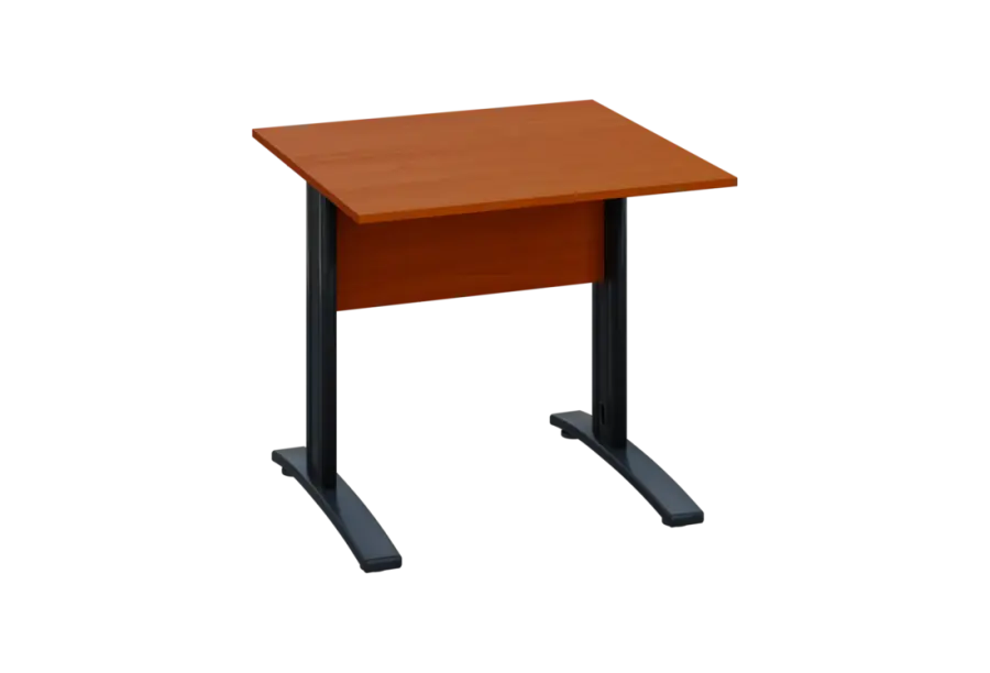 EPK 18 - 8 stůl kancelářský, kovová podnož černá, deska 18 mm, široký 800 mm, třešeň šumavská